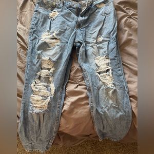 Aeropostale ripped mom jeans, worn once